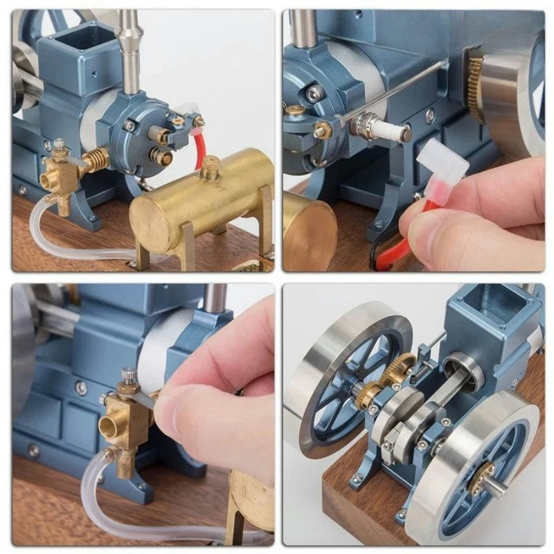 Hobby Science Lab - Single Cylinder Fuel Engine Model Movable