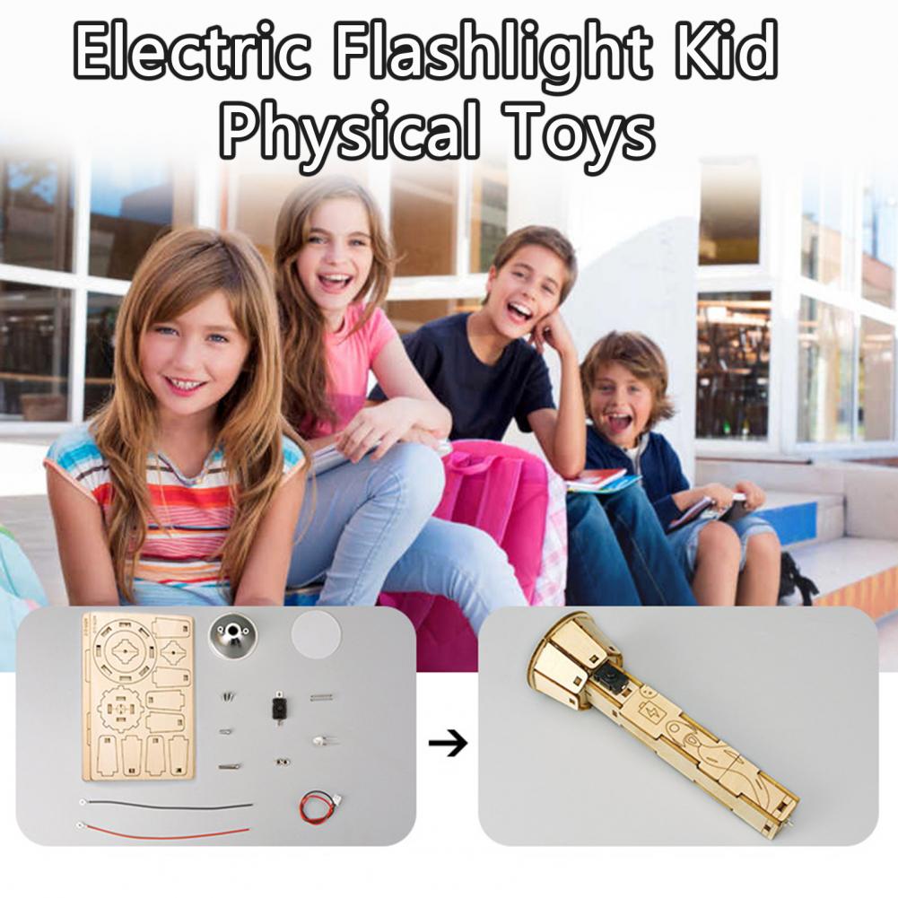 Wooden DIY Flashlight Puzzle K - Science Hobbyist ulasan dan harga