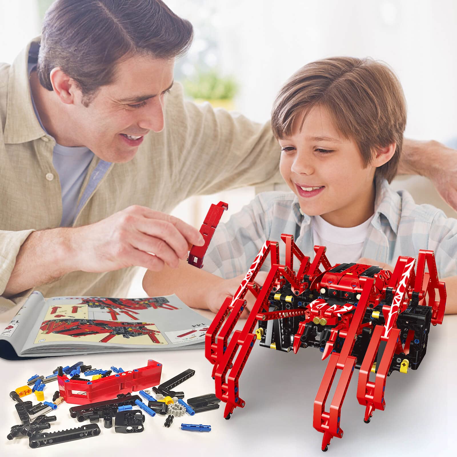 818pcs Remote Control Red Spid - Science Project Robot ulasan dan harga